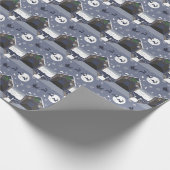 Overdekte brug met Santa en Rendier Cadeaupapier (Hoek)