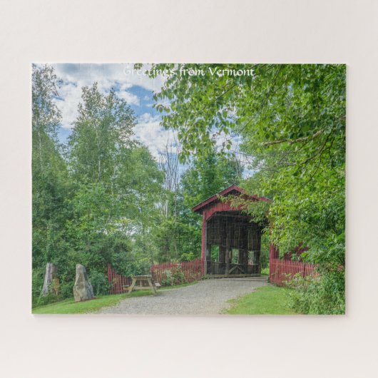 Overdekte Brug Vermont. Legpuzzel (Horizontaal)