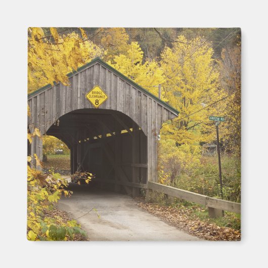 Overdekte brug, Vermont, Verenigde Staten 2 Magneet (Voorkant)