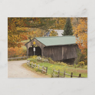 Overdekte brug, Vermont, Verenigde Staten Briefkaart
