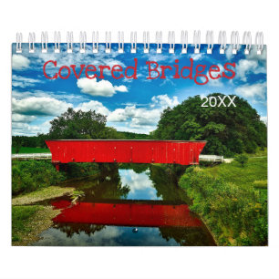 Overdekte brugkalender bewerkbaar jaar kalender