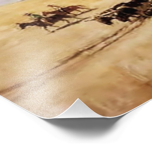 “Overdekte wagens” Westerse kunst van NC Wyeth Foto Afdruk (Hoek)