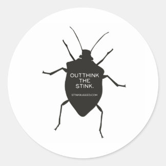 Overdenk de Stink (Bug) Ronde Sticker
