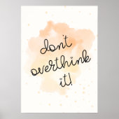 Overdenk het niet poster (Voorkant)