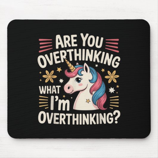 Overdenk je wat ik overdenk? muismat (Voorkant)