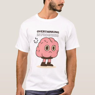 Overdenken in de vooruitgang - Funny Brain Doodle T-shirt