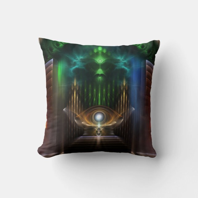 Overdenkend aan Oz Fractal Art Decorative Pillow Kussen (Voorkant)