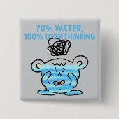 Overdenkend Beer Button – 70% water, 100% gedachte (Voorkant)