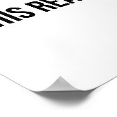 Overdenkend Joke grappig Gezegde Overanalyse Poster (Hoek)