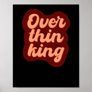 Overdenkend typografisch ontwerp voor professionel poster