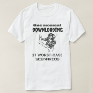 Overdenkende Aap 27 Slechtste Scenario's Download T-shirt