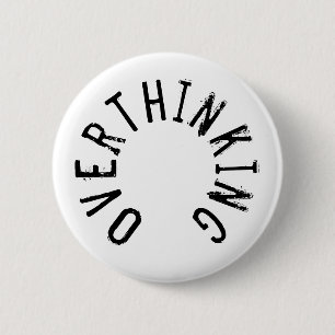 Overdenkende badge ronde button 5,7 cm