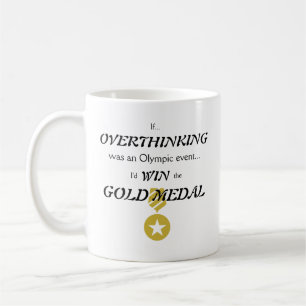 Overdenkende goudmedaille koffiemok
