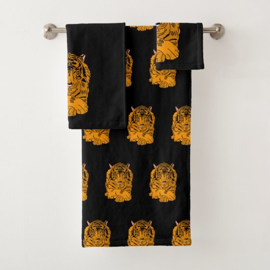 Overdenkende tijger bad handdoek (Insitu)