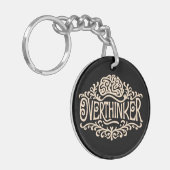 Overdenker overdenkend brein sleutelhanger (Voorkant Links)