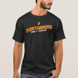 Overdenkers denken erover na t-shirt