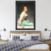 Overdenking door Eugene de Blaas Canvas Afdruk (Insitu (Slaapkamer))