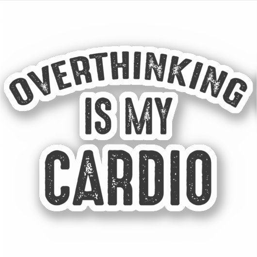 Overdenking is mijn hart sticker (Voorkant)