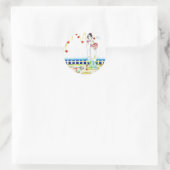 Overdenking Ronde Sticker (Tas)