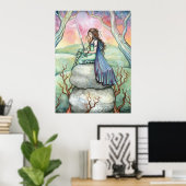 Overdenking van het Poster van Guinivere door Moll (Thuiskantoor)