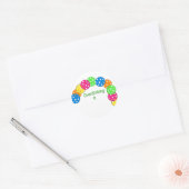 Overdinking it pickleball design ronde sticker (Envelop)