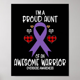 Overdose Awareness Ik ben trots op tante van Gewel Poster