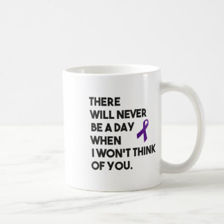 Overdose Awareness Purple Ribbon Think Of You  Koffiemok