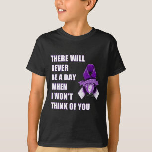 Overdosering Bewustmaking Dag Augustus 31 Paars Li T-shirt