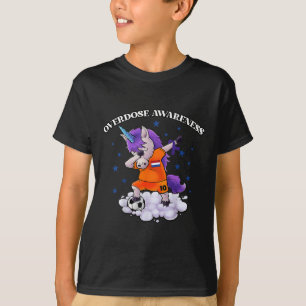 Overdosering Bewustmaking Dubbel Unicorn Paars lin T-shirt