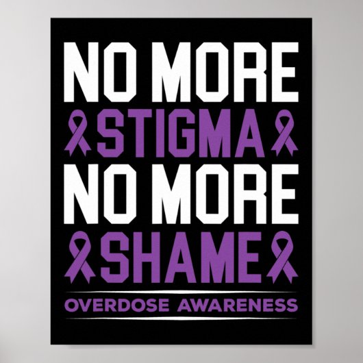 Overdosering Bewustmaking Geen stigma meer Stigma Poster (Voorkant)