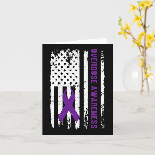 Overdosering Bewustmaking Paars Kaart (Gele Bloem)