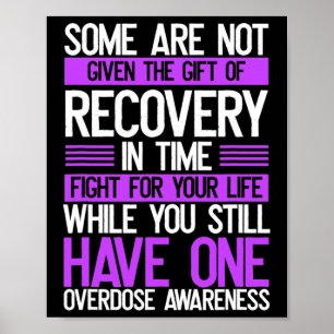 Overdosering Bewustmaking Versterking van Paarse r Poster