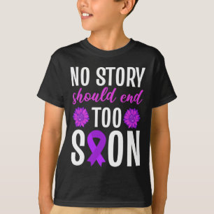 Overdosering Geen verhaal mag te snel eindigen Paa T-shirt