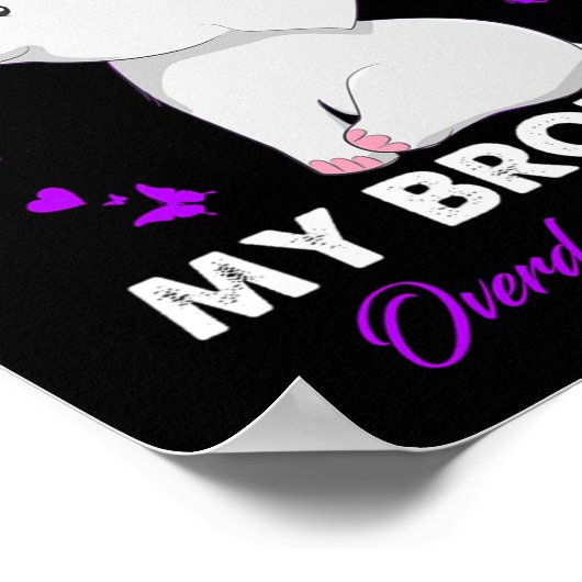 Overdosering Ik Draag Paars voor mijn broer Poster (Hoek)