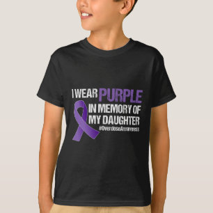 Overdosering Ik Draag Paars voor mijn dochter T-shirt