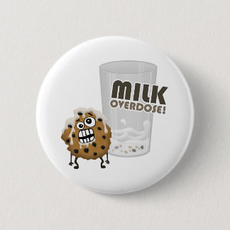 Overdosering van melk voor koekje ronde button 5,7 cm