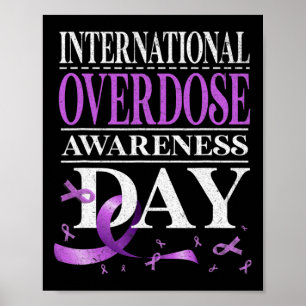 Overdosis Awareness Dag Paarse 1 Poster