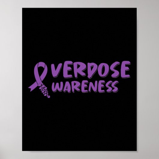 Overdosis Awareness Day August in Memory 1 Poster (Voorkant)