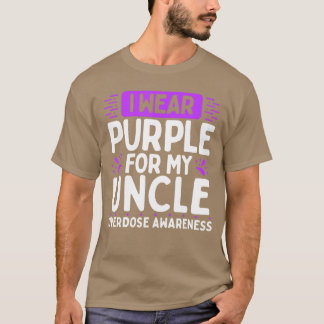 Overdosis Bewustzijn Familie Krijger Paarse Lint O T-shirt