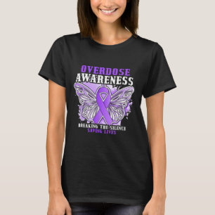Overdosis Bewustzijn Paarse Lint Drugsverslaving 1 T-shirt