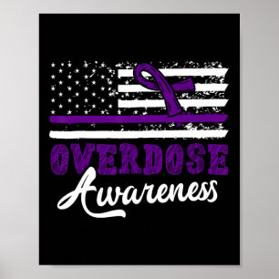 Overdosis Bewustzijn Paarse Lint Drugsverslaving 2 Poster