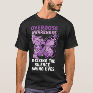 Overdosis bewustzijn Paarse Lint Drugsverslaving 9 T-shirt