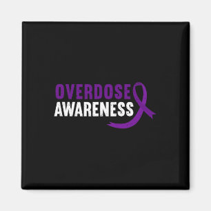Overdosis bewustzijn Paarse Lint Drugsverslaving R Magneet
