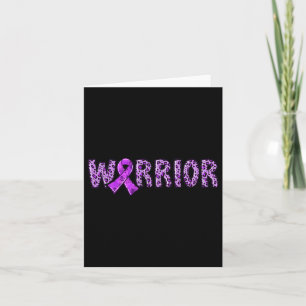 Overdosis Bewustzijn Warrior Paarse Lint Luipaard Kaart