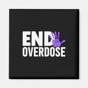 Overdosis bewustzijnsshirt - Stop overdosis bewust Magneet