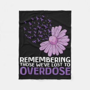 Overdosis bewustzijnsshirt ter nagedachtenis aan b fleece deken