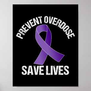 Overdosis Voorkomen Red Levens Opioïde Bewustzijn  Poster