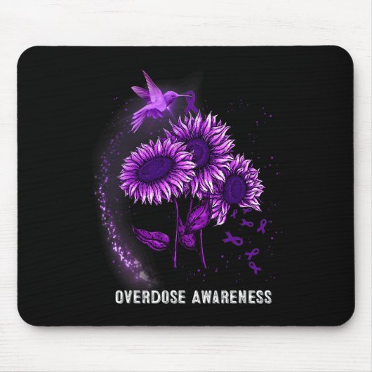 Overdosisbewustzijn bij kolibrie muismat (Voorkant)