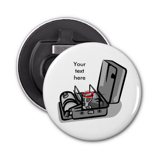  overdrukkachel button flesopener (Voorkant)