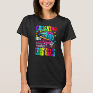 Overdrukken naar driekwaliteitsmonster Truck Dinos T-shirt